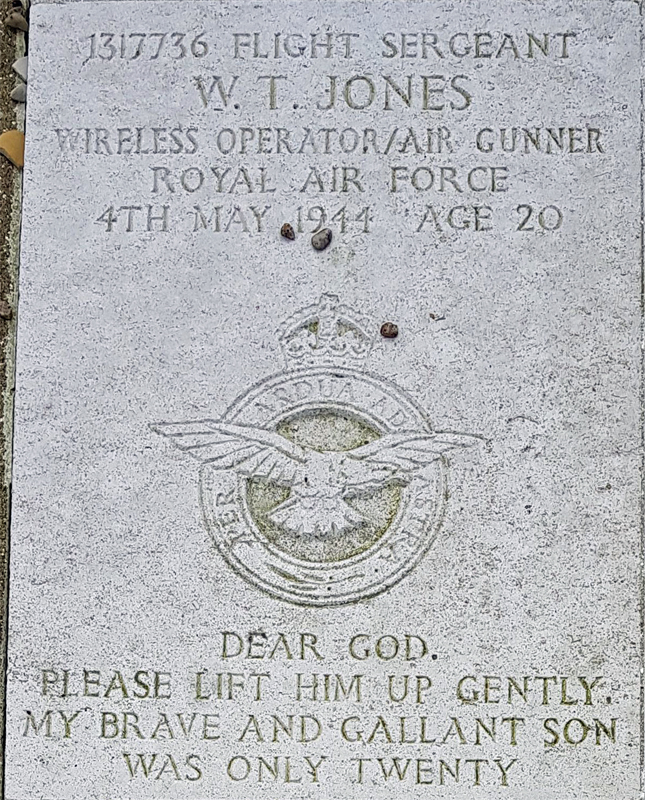 F/Sgt William Thomas Jones<br/><br /><br />died May 4th, 1944